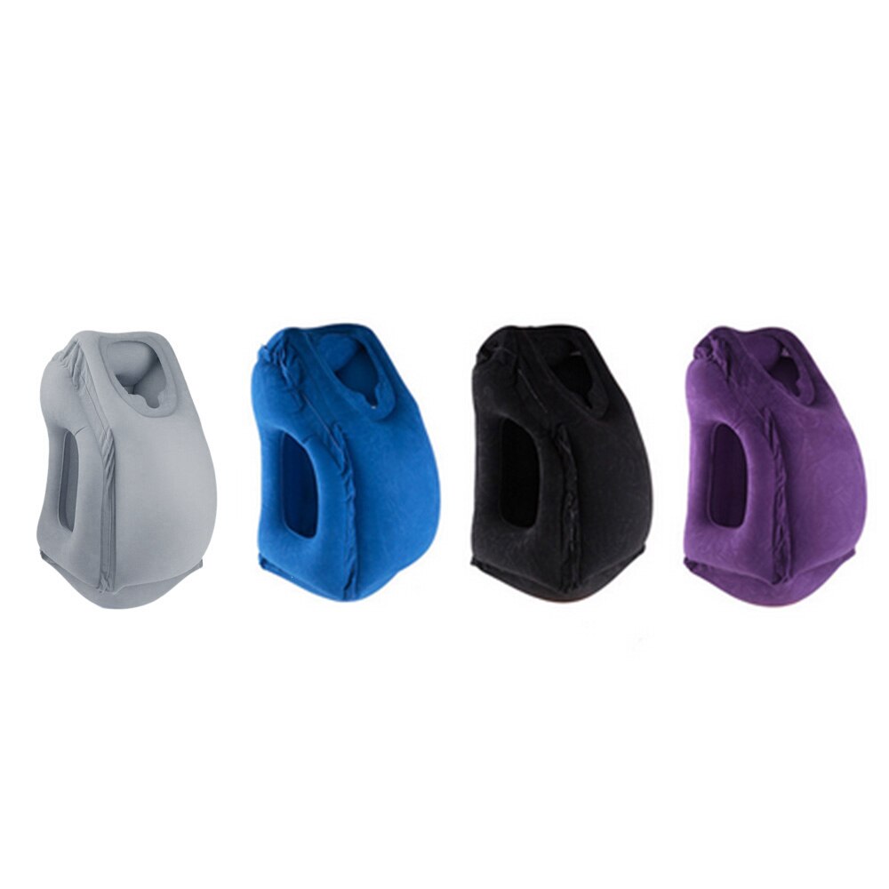 Inflatable air pillow travel pillow headrest Chin support cushions for airplane Car Office rest neck nap pillow