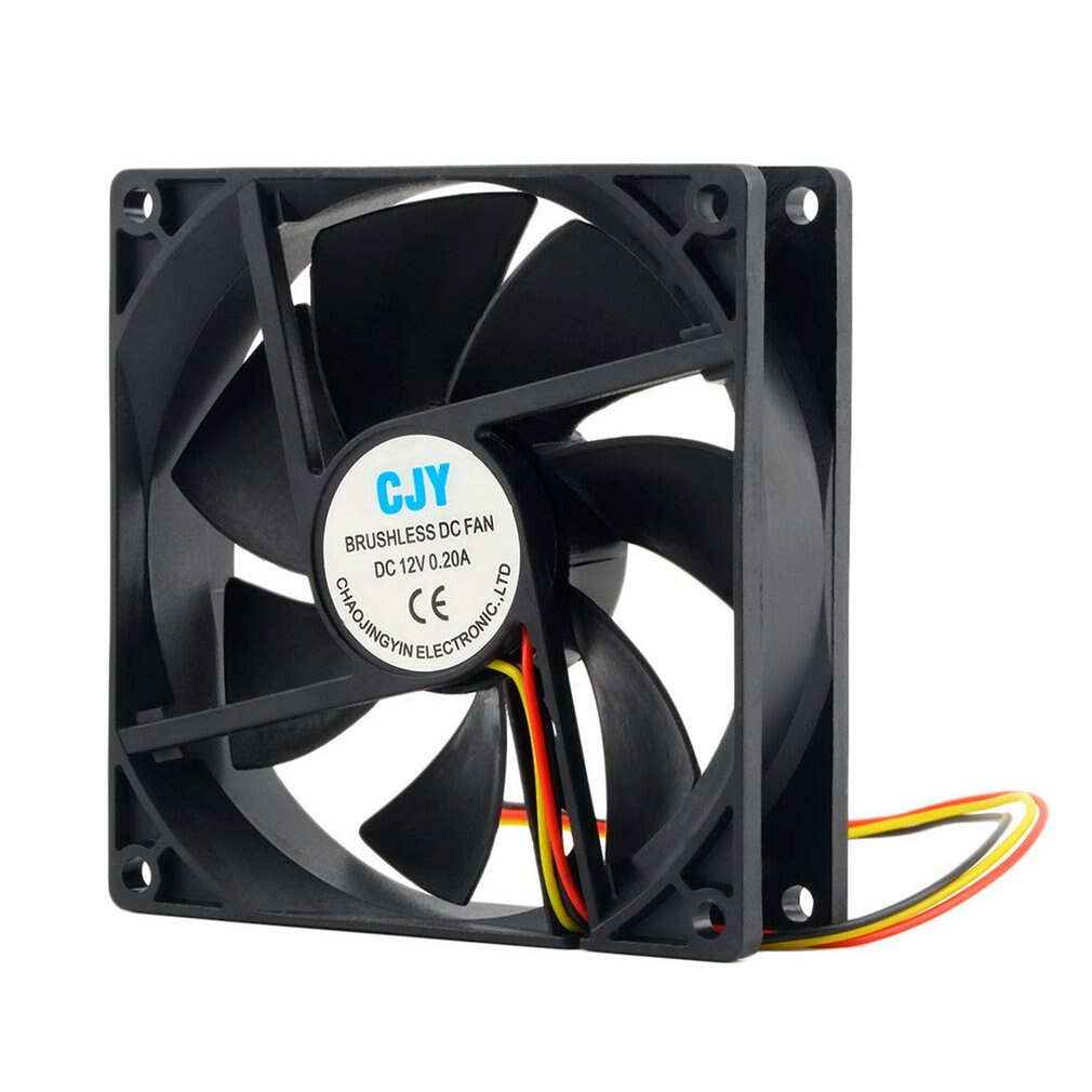 12V 3Pin Fan Cooler 9cm 90x25mm 90mm 65 CFM DC PC Cooling Fan CPU Heat Sinks Cooler