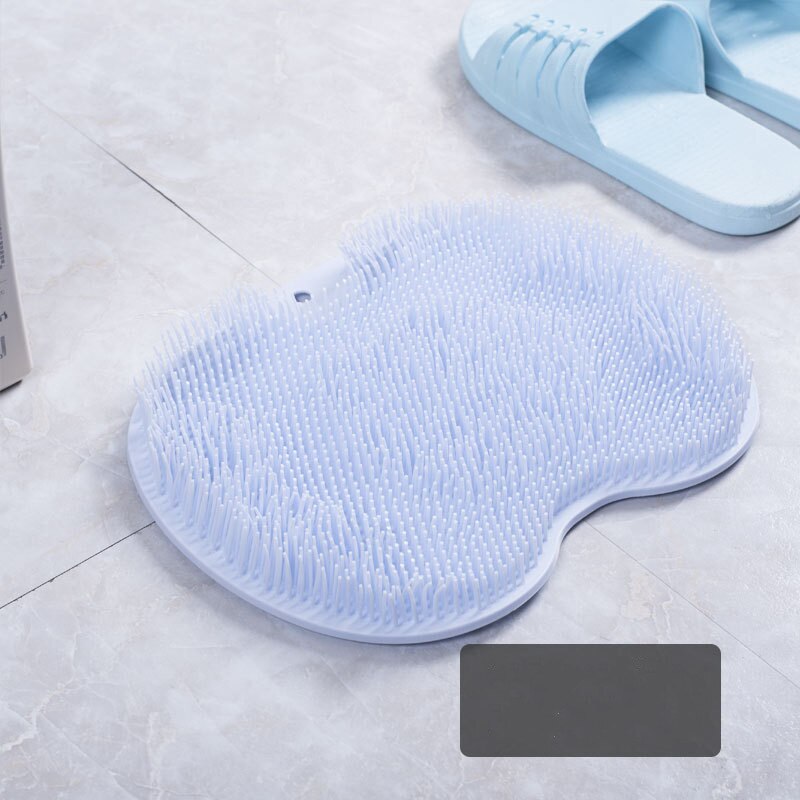 Fuß Waschen Pinsel Silikon Schlecht Fuß Massage Pad matt Dusche Massage Schlecht Nicht-Unterhose Bad matt Anti Schleudern-Pad für Fuß Waschen: Blau