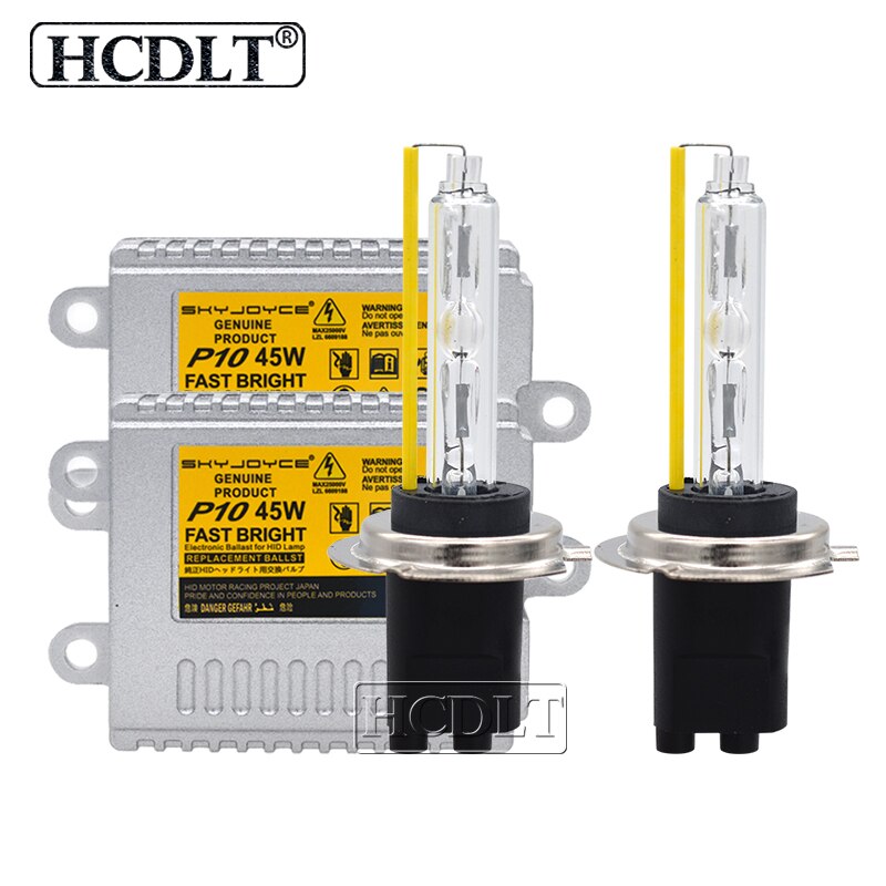 HCDLT Prämie Schnelle Helle 45W Dünne Drossel versteckt Scheinwerfer Bausatz Xenon H1 H3 H11 HB3 HB4 9012 D2H H7 12V 5500K Weiß Auto Glühbirne