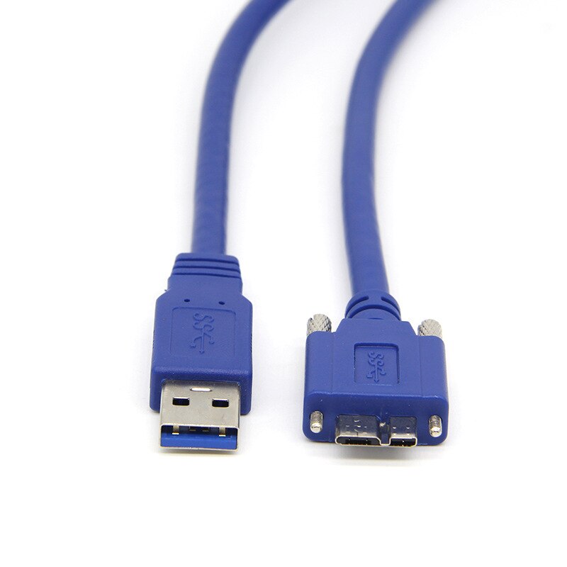 Usb 3.0 Type A Naar Micro B Kabel Voor Externe Harde Schijf Usb Hdd Datakabel Met Bevestigingsschroeven 0.6M/1M/1.8M/3M