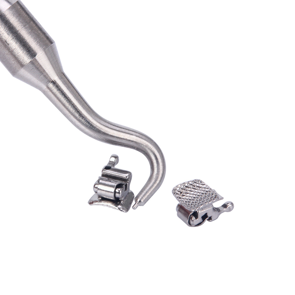Azdent Tandheelkundige Orthodontie Actieve Zelfligerende Beugels Met Buccale Buis Mini MBT.022 Roth.022 Haken 3-4-5 1*28 stks/pak