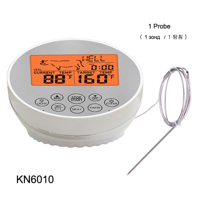 Digitale Keuken Thermometer voor Oven Vlees BBQ Barbecue Grill Gebraden Voedsel Koken Water Melk Vloeibare Temperatuur Gauge Probe Sensor