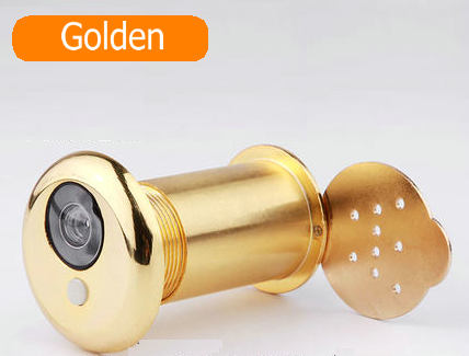 180 Graden Groothoek Deurbel Functie Kijkglas Veiligheid Deur Kijker Verborgen Glas Lens deur kijkers Hardware-instrumenten: Golden