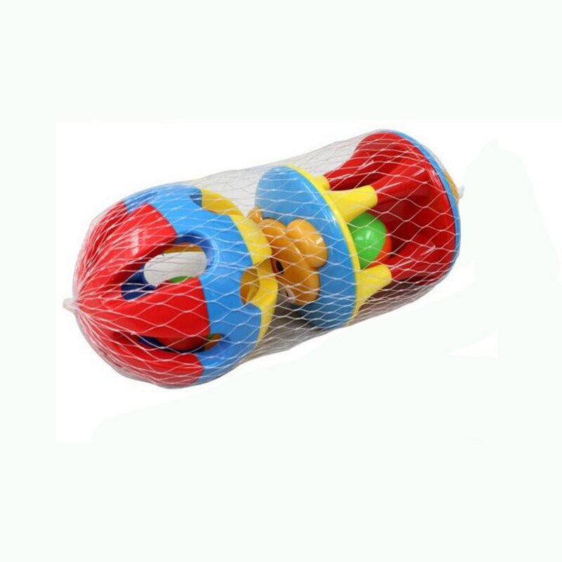 2 PCS/Set Lovely Baby Rattles Plastic Toys Hand Shake Bell Ring Educational WJ264: Default Title