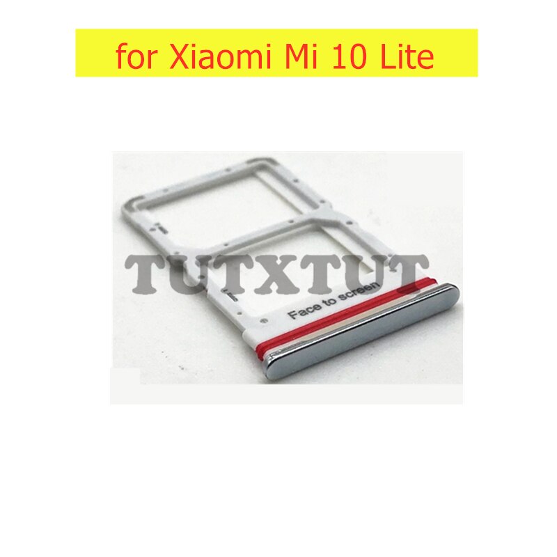 for Xiaomi Mi 10 Lite Card Tray Holder SIM Card SD Card Slot Holder Adapter for Xiaomi Mi 10 Lite Repair Spare Parts