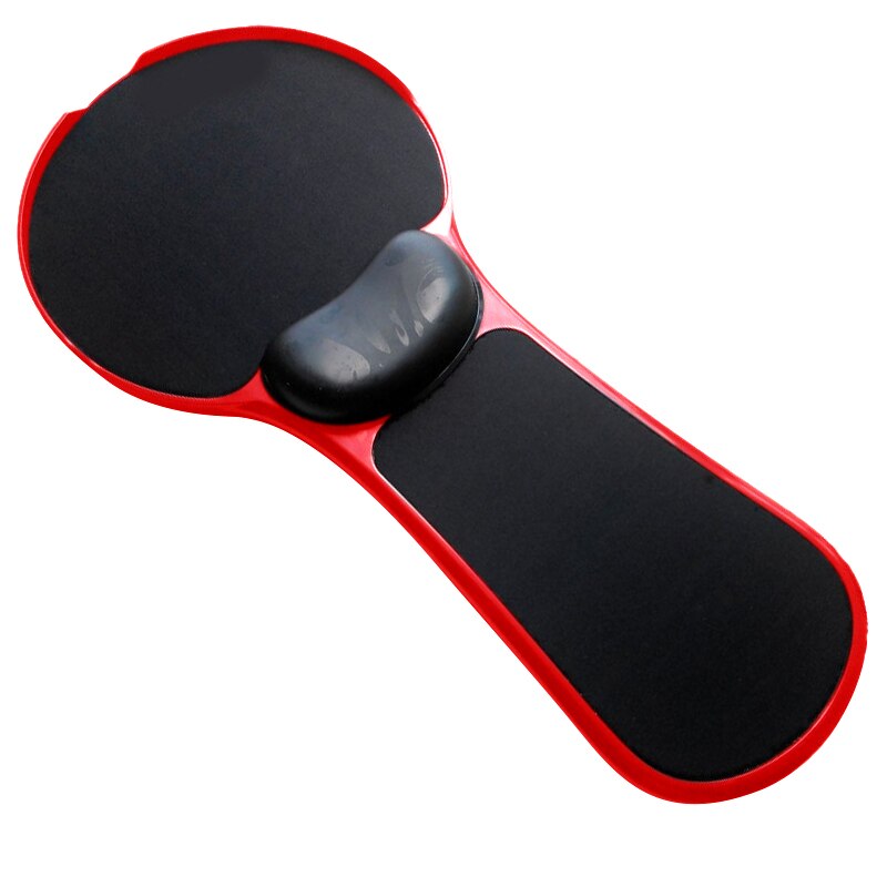 Computador ajustável apoio de pulso braço cadeira de mesa dupla finalidade acoplável casa & escritório braço suporte mouse pad estande extensor de mesa: Red