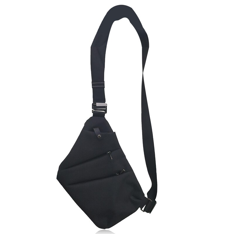 Osoce Anti-Diefstal Crossbody Bag Schoudertas Sling Borst Bag Waterdichte Cover Pack Rugzak Fiets Sport: black