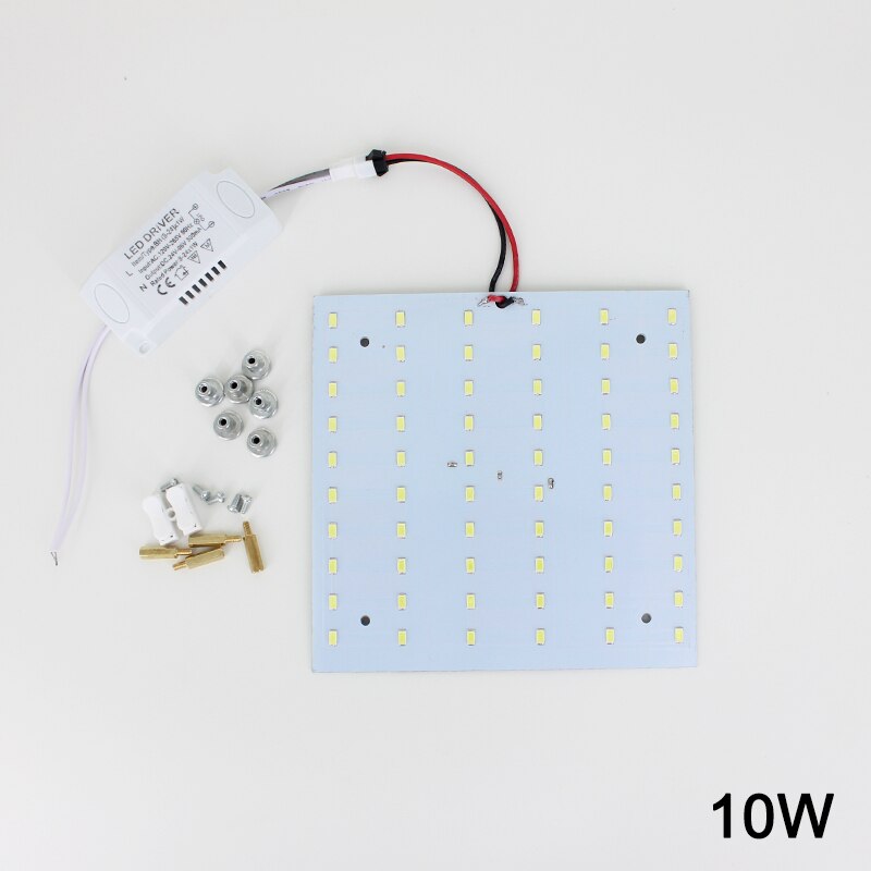 180-265V Led-paneel Lamp Vierkante 10W 15W 18W 20W 25W 35W 5730 Magnetische LED Plafond Panel Licht Plaat Aluminium Board: 10W Square / Warm white