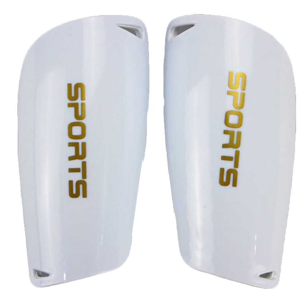 1 Paar Voetbal Training Shin Guard Pad Been Protector Brace Ondersteuning Plaat: WHITE / M