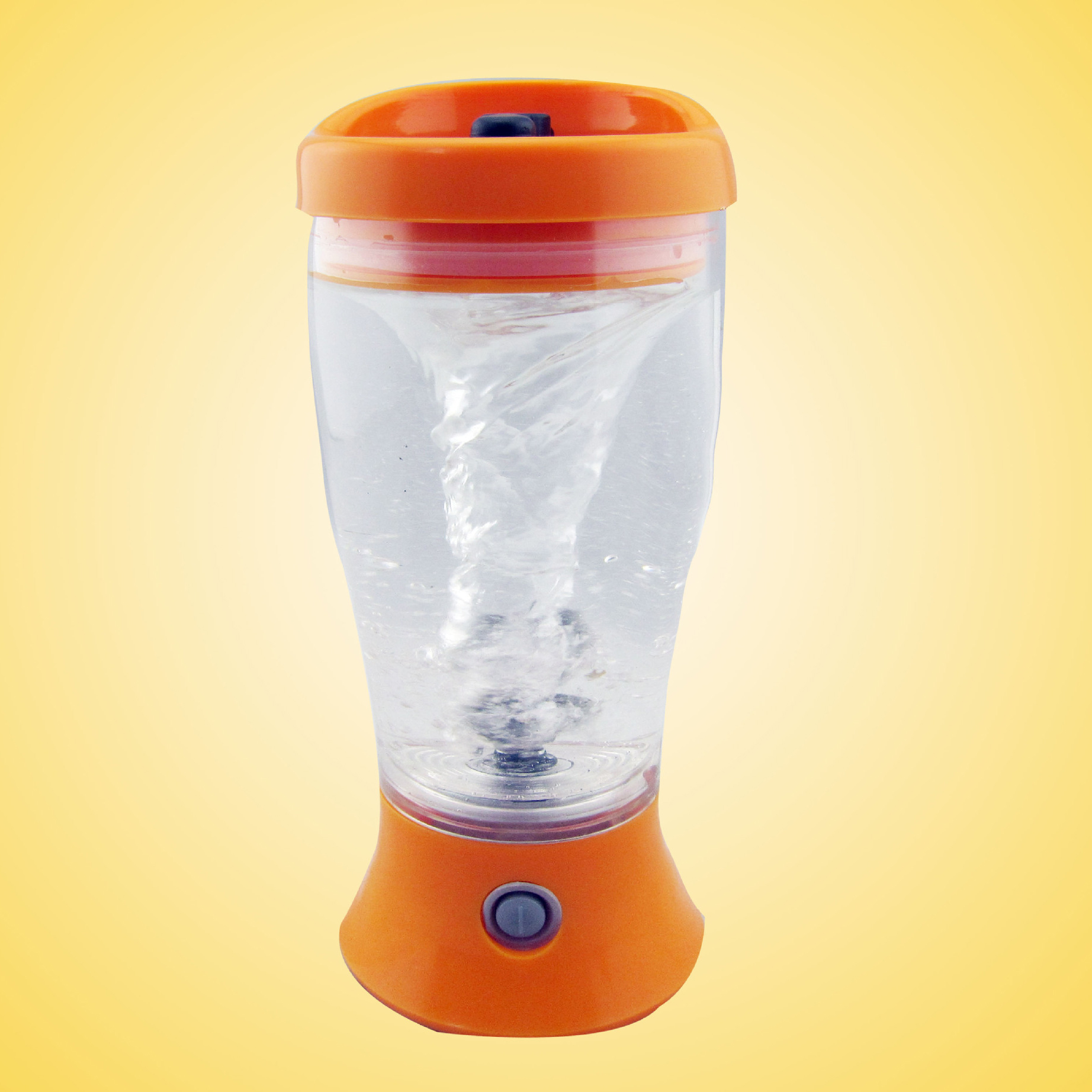 Elektrisk protein shaker blender kop mælk drikke vand vortex mixer juicer flaske krus bærbar lækagesikker husholdning: Orange