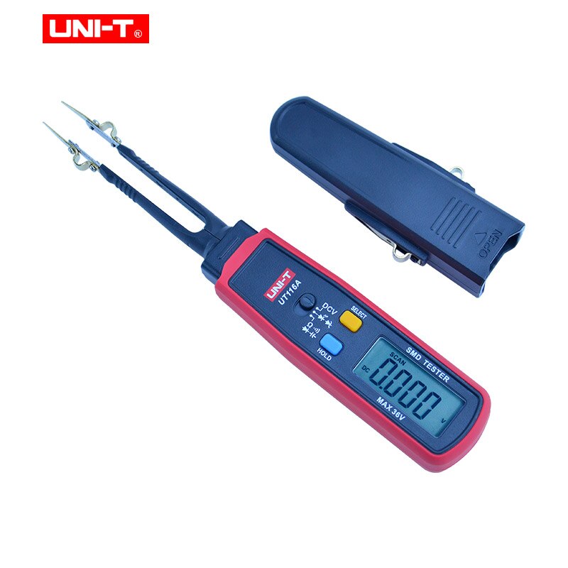 UNI-T Smd Multimeter UT116A UT116C Auto Range Weerstand Capaciteit Diode (Rcd) Led Zener Dcv Continuïteit Tester Met Clip