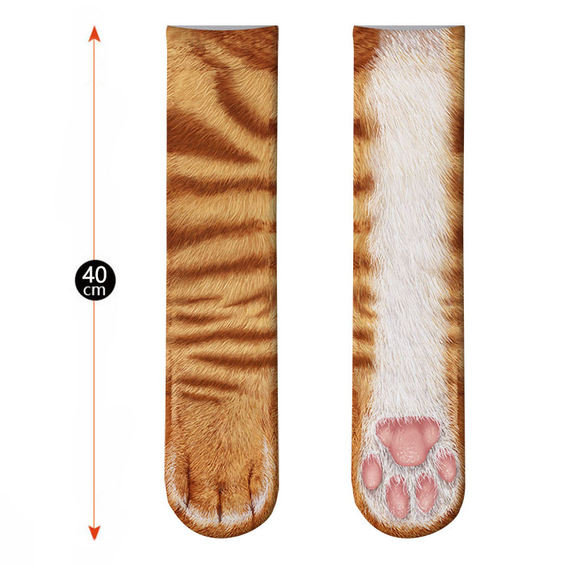 Dier Poot Crew Sokken Grappige Leopard Tijger Katoenen Sokken Voor Vrouwen Kawaii Voorraad Kat Hond Paard Zebra Varken Poot voor Party
