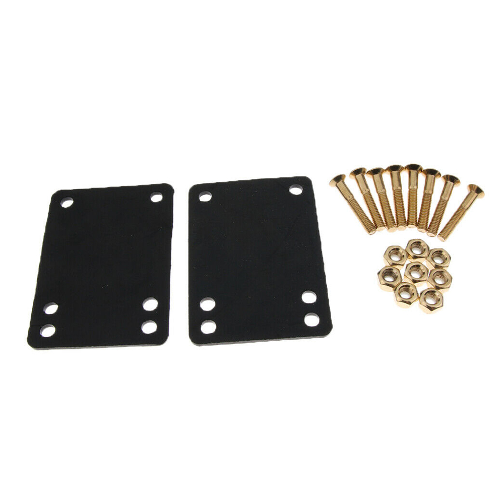 2 uds patineta Longboard 1/8 "de elevadores almohadillas + 1 Uds 1" Hardware camión tornillos