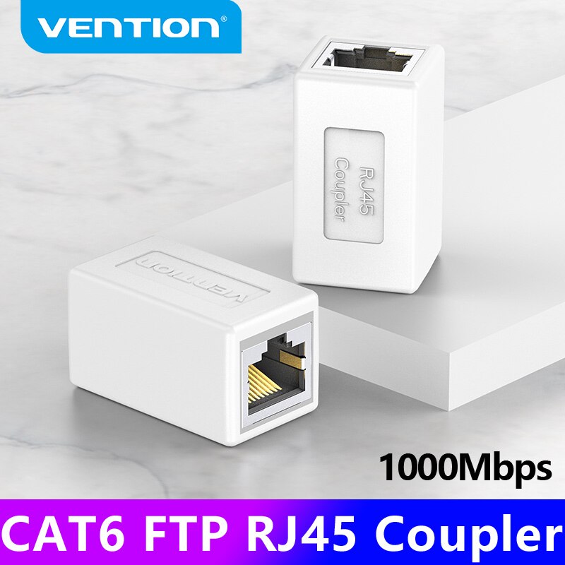 Ventie Cat6 Connector Ftp Cat6/5e Ethernet Adapter 8P8C Netwerk Extender Verlengkabel Voor Ethernet Kabel RJ45 Connector