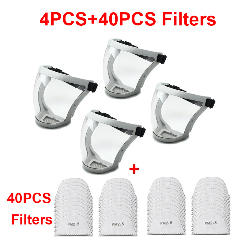 Werkbeschermingsmasker Volledige gezichtsbeschermer Schild Transparante gezichtsbeschermer Gezichtsbeschermend scherm Keukenaccessoires Gadgets