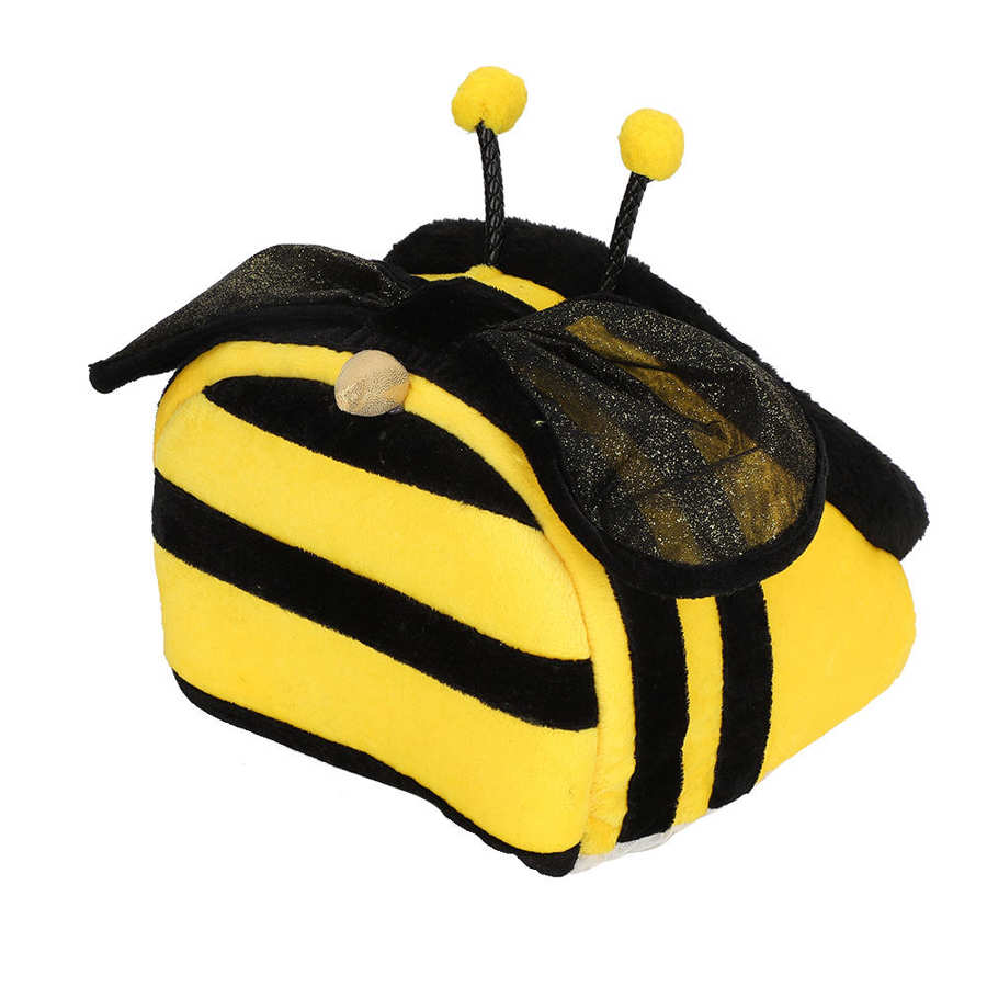 Leuke Cartoon Bee Vormige Cavia Warm Bed Kleine Dieren Soft Pet Warm Bedden Huisdier Bed Huis Hideout Kooi Accessoires