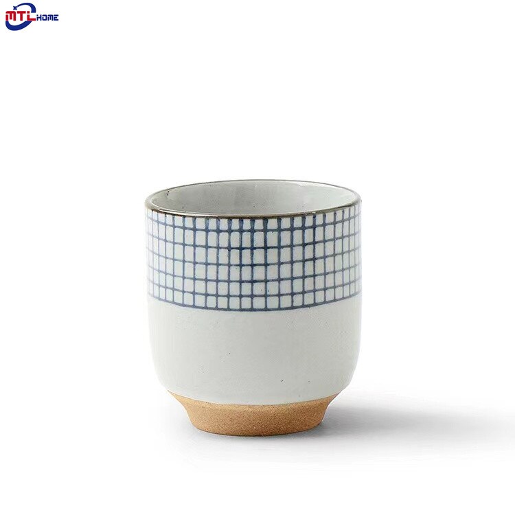 Handmade Retro Japanese Style Ceramic Coffee Tea Cup Personality Hand Holding Cup Office Water Cup Stoneware
