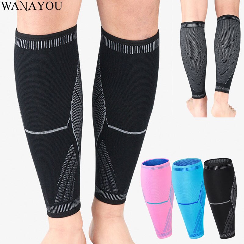 1PCS Adults Football Shin Guards, Teenager Elastic Compression Leg Sleeve,Basketball Training Fitness Sports Running Shin Guard