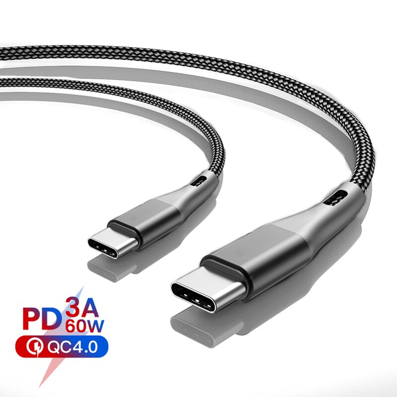 Przewód pleciony z nylonu C robić C USB typ C robić USB C szybka ładowarka 2M 1M kabel ładujący robić Samsung galaktyka Uwaga 20 ultra 5G 10 9 S20 S10