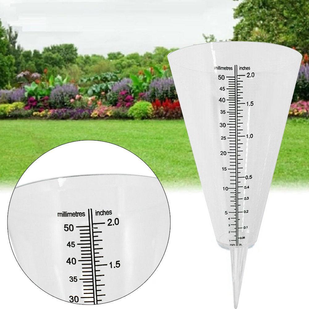 Cone Rain Gauge Measurement Ground Spike Precipitation Measuring Garden Rainfall Measurer Tools Meteorological Yard Outdoor Y4L1