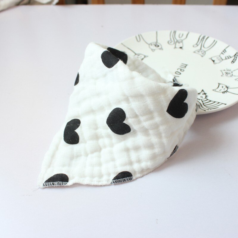 Baby Leuke Katoen Bib Burp Doek Kwijlen Tandjes Waterdichte Slabbetjes Bloem Print Handdoeken 122: Donkergrijs