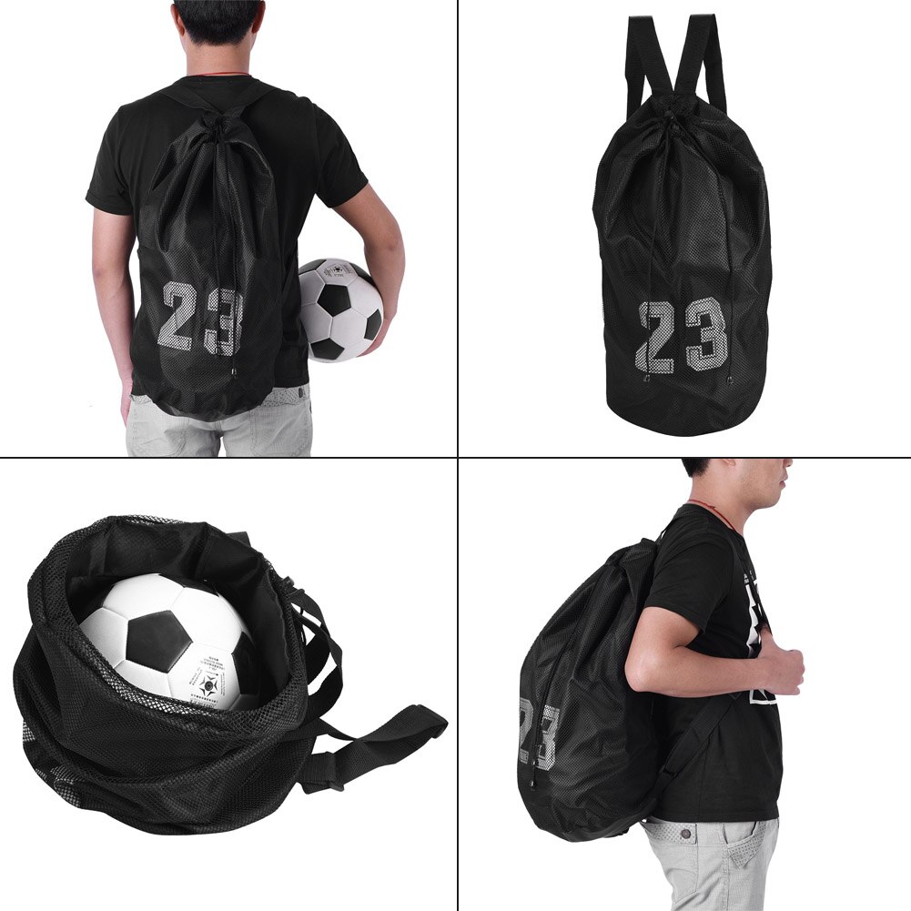 Basketball Sports Bags Football Volleyball Soccer Storage Mesh Bag Fitness Bucket Bag Outdoor Basketball Backpack For Men Women