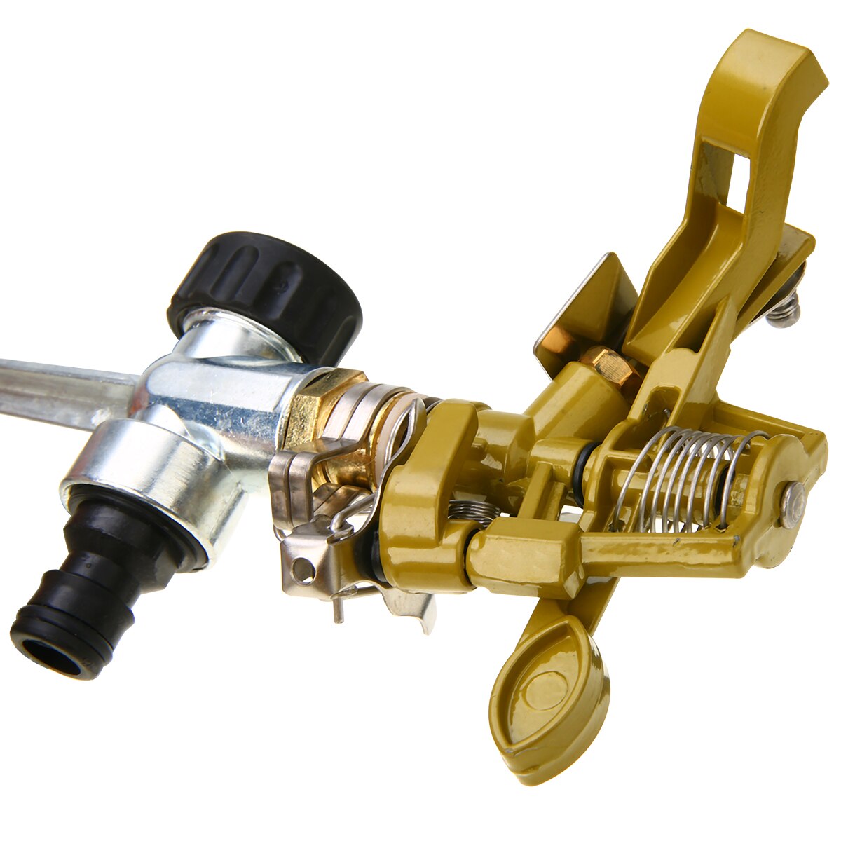 Garten Metall Sprinkler Spitze Rasen Gras 360 Grad Einstellbare Dreh Wasser Düse Impuls Spritzgerät Für Bewässerung System