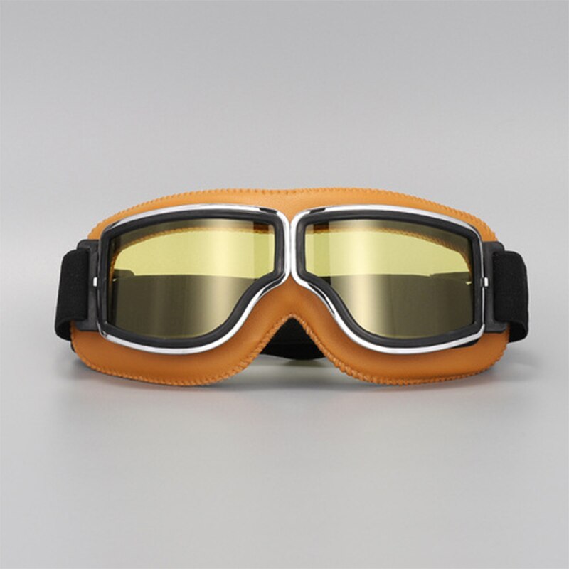 Vintage Motorcycle Goggles Retro Motorbike Scooter Biker ATV Glasses Universal Helmet Goggles Foldable Vintage Off-Road: style 9
