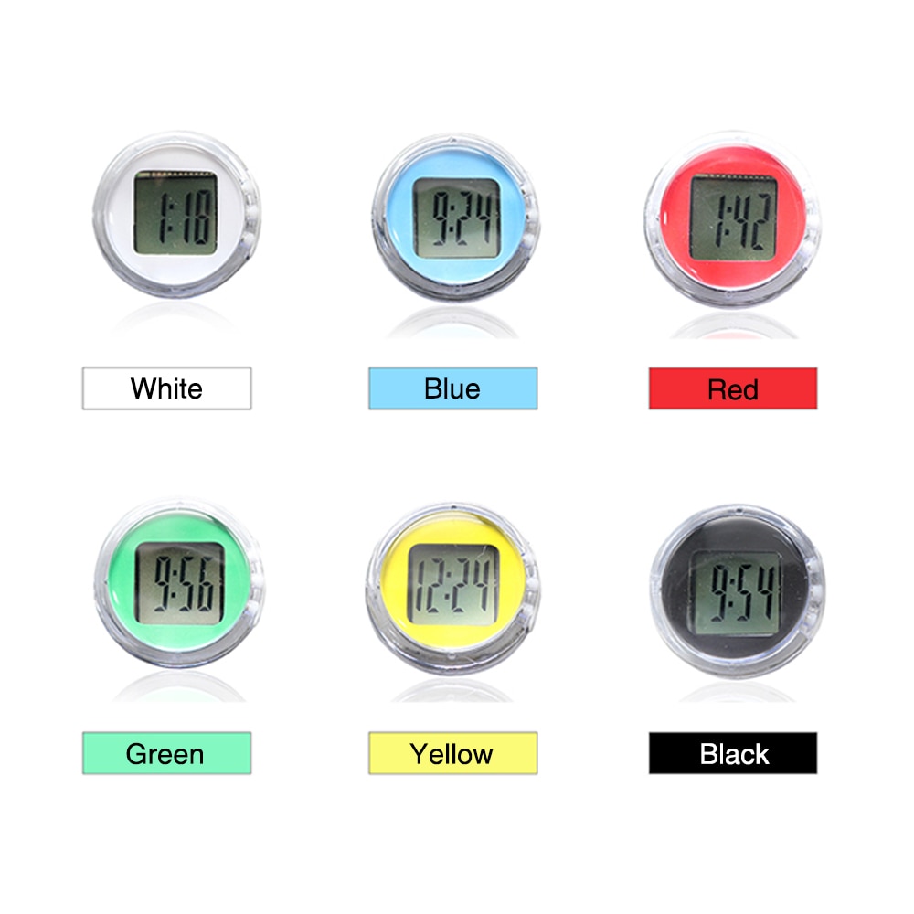 ZSDTRP Universal Motorcycle Clocks Watch Waterproof Stick-On Motorbike Mount Watch Moto Digital Clock