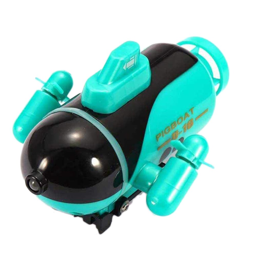 Mini rc båd rc ubåd legetøj undervands ubåd badelegetøj fjernbetjening båd i badekar pools søer båd til børn: Gul
