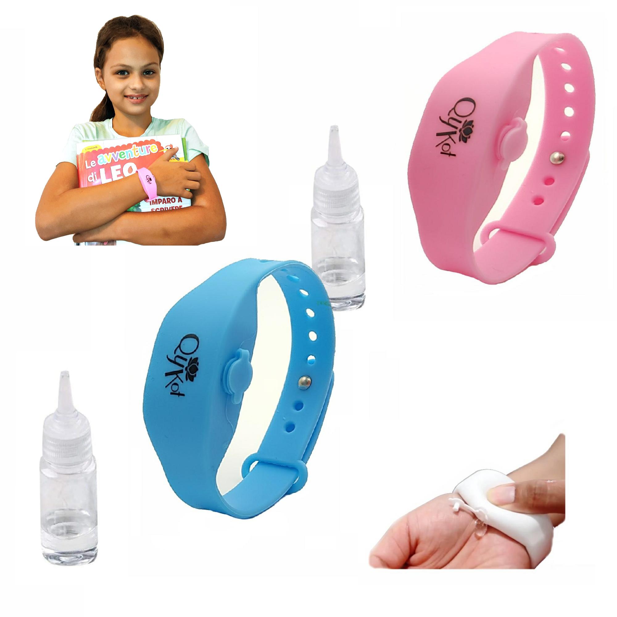 Pulseira recarregável mão sanitizer mão gel desinfetante porta crianças