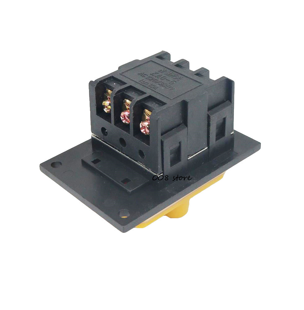 On Off Start Stop Water Proof Push Button Switch 10A 380V AC 75x52mm KAO-5M