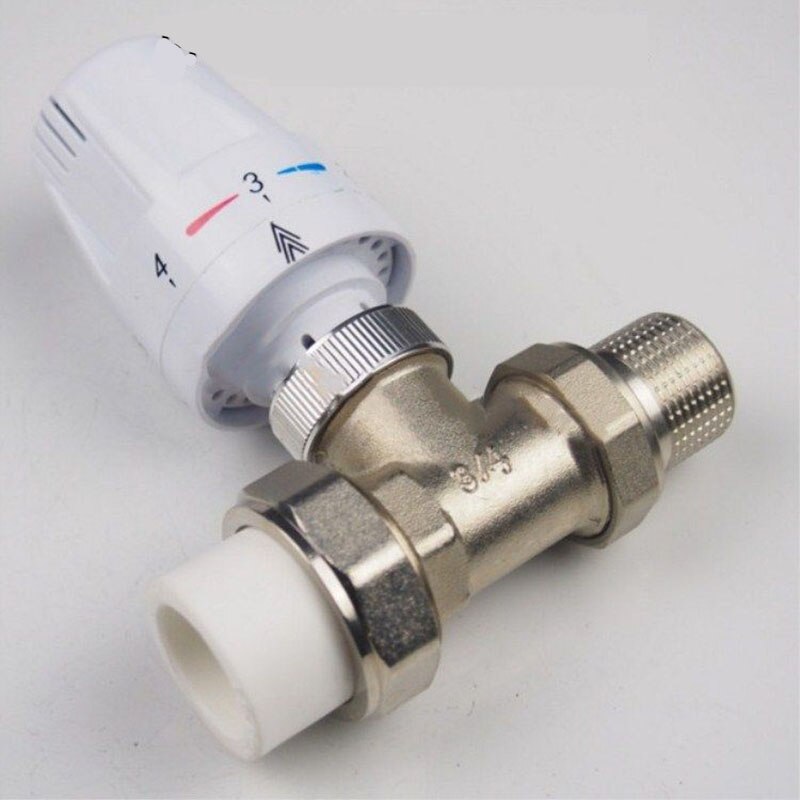 PPR automatic temperature control valve thermostatic valve aluminum-plastic joint heating angle valve