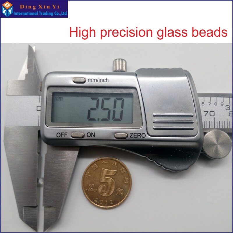 2000pcs/lot High precision 2.5mm glass bead Laboratory with glass beads