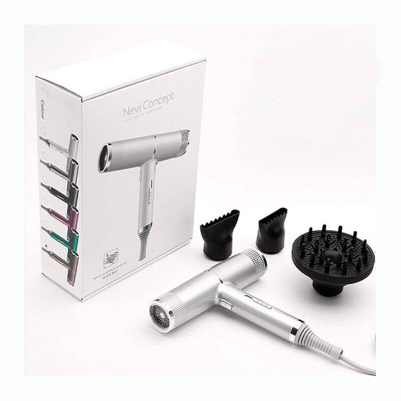 Hair Dryers Ionic Salon Hair Blow Dryer Lightweight Fast Dry Low Noise Hairdryer Diffuser Quick Dry Hairdryer