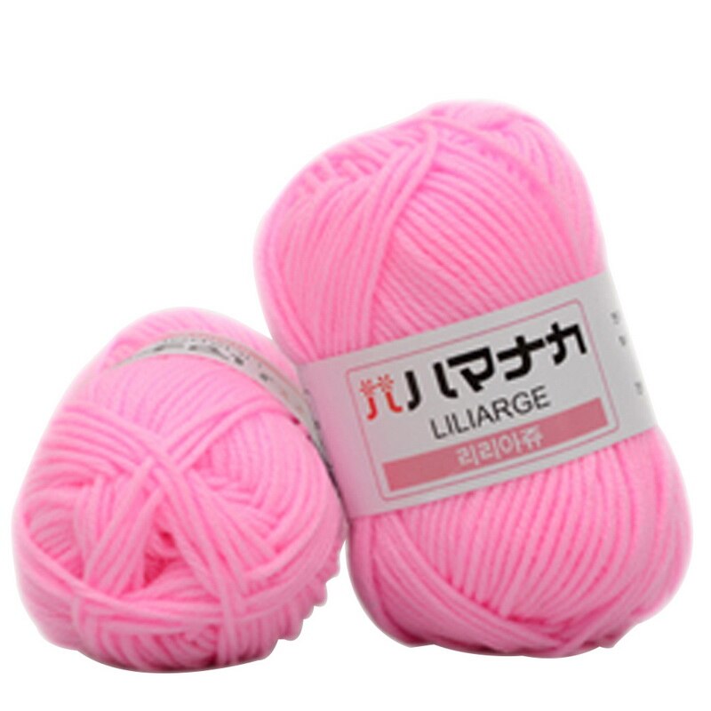 27Colors Warm DIY Milk Cotton Wool Baby Kids Wool For Knitting Children Hand Knitted Soft Knit Blanket Crochet Yarn: B-12