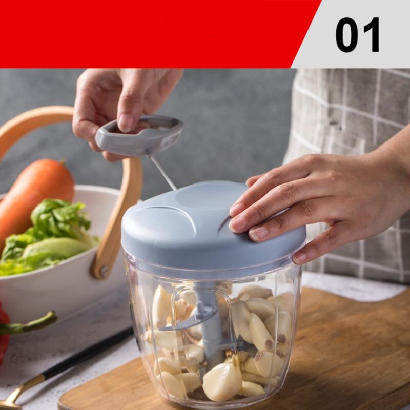 Hand Chopper Manual Rope Food Processor Silcer Shredder Salad Maker Grinders Cutter Baby Food Mill Maker Machine