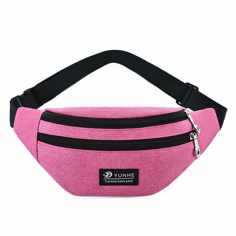 Mans Womens Fanny Pack WaterProof Phone Pocket Pouch Belt Waist Bum Bag Waist: Style1-D