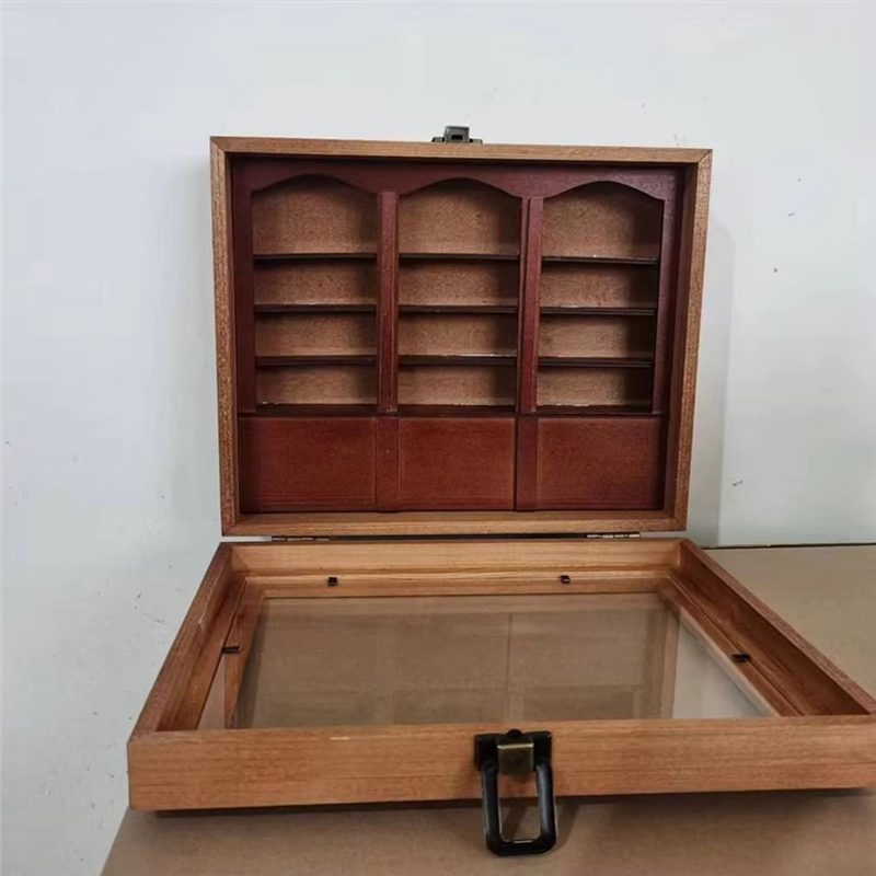 ABGE- Https://Detail.1688.Com/Offer/867872031147.Html Scaffale in legno Decorazione desktop per la casa in legno fatta a mano in miniatura