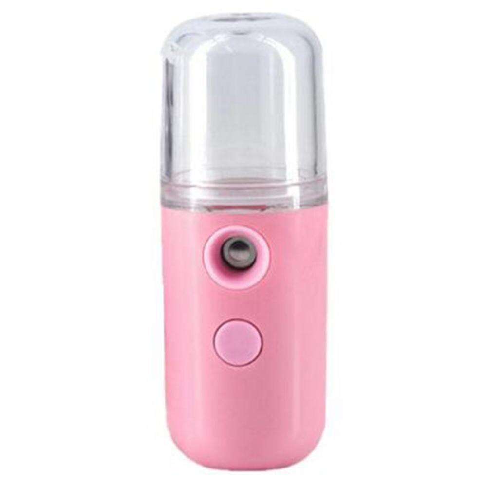 USB Mini Humidifier Home Office Mute Spray Meter Car Water Replenishment Meter Car Aroma Diffuser Women Beauty Skin Care: pink 2