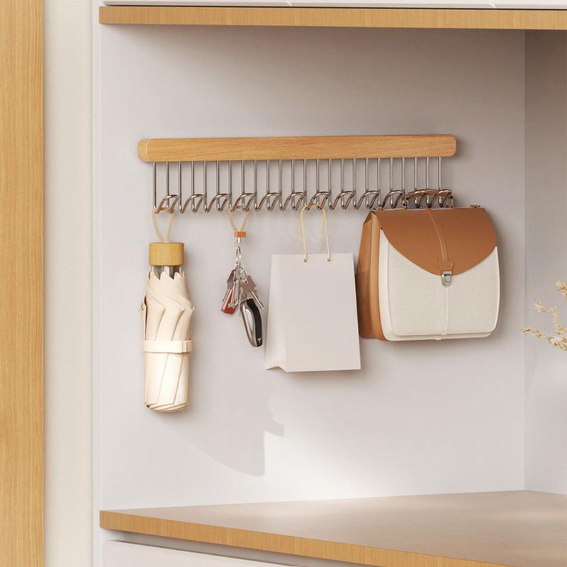 Barre de suspension pour placard, crochet coulissant multifonctionnel, support coulissant pour garde-robe, gain de place, tige de placard pour attaches, foulards