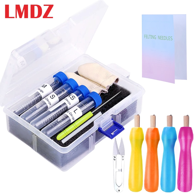 Lmdz Naaldvilten Kit Wol Roving Vilten Tool Kit Wol Vilten Naaldvilten Starter Kit Vilten Tool Kit Met Instructie