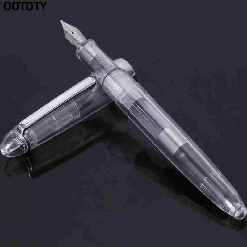 JINHAO 992 stylo plume Transparent 0.5mm fournitures de papeterie outils d'écriture directe: W