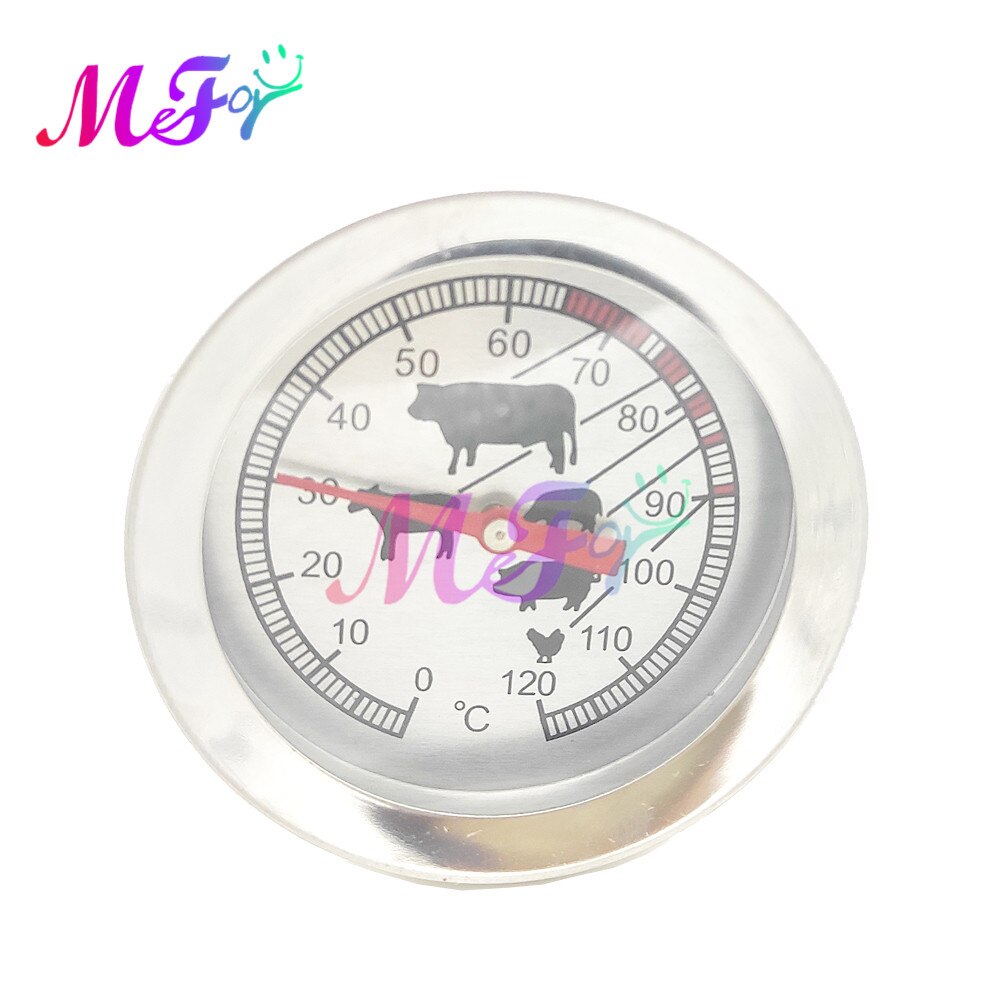 Stainless Steel BBQ Thermometer Meat Thermometer Temperature Meter BBQ Food Cooking Meat Gauge Kitchen Tools
