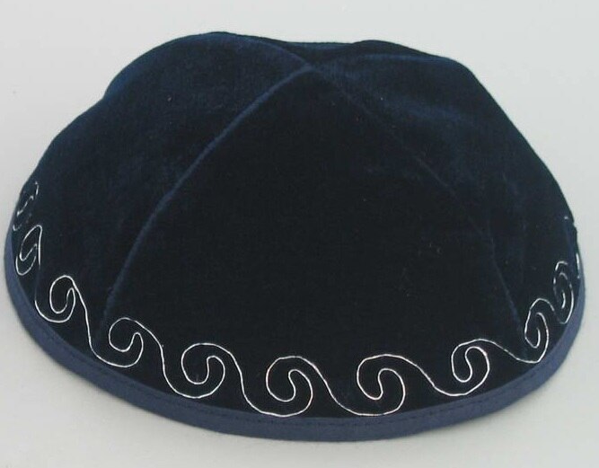 JEWISH KIPPAH KIPA YARMULKES SKULL CAP VELVET EMBROIDERED KIPPOT
