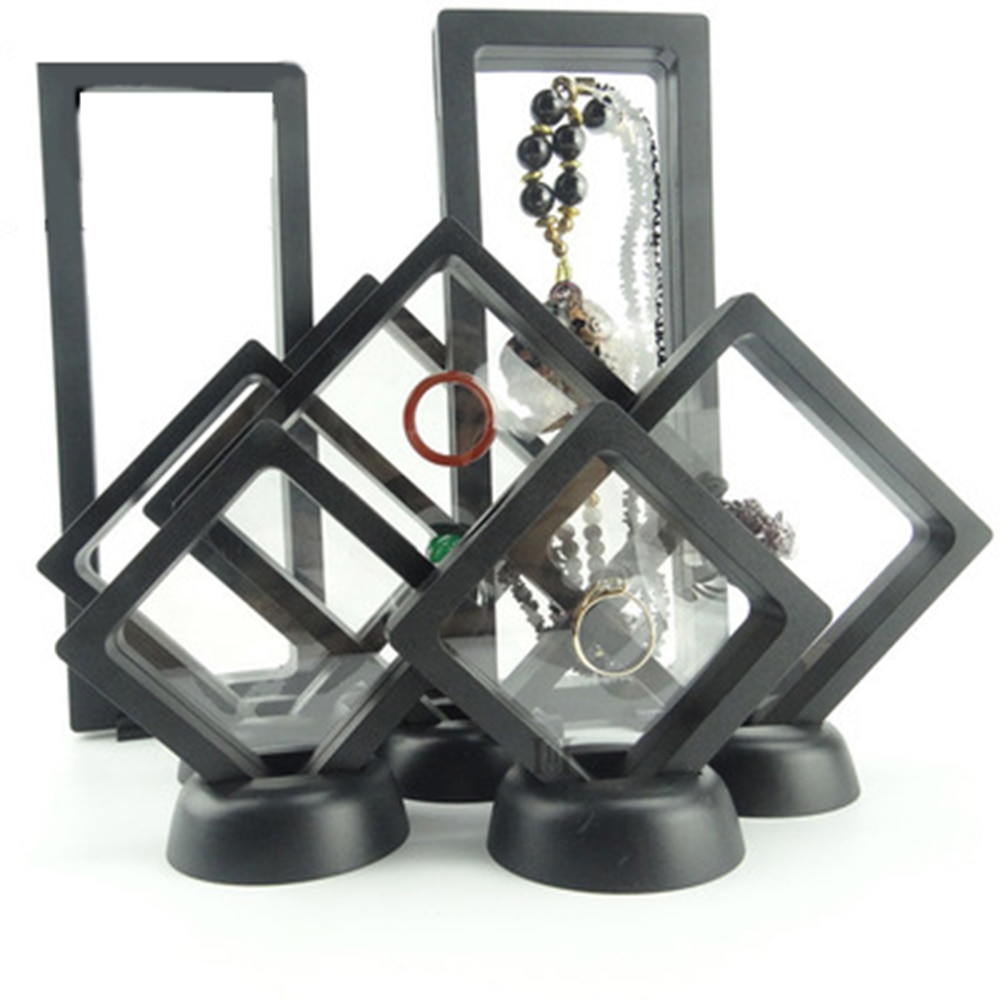 Display Film Suspension Jewelry Transparent Box Jewelry Storage Box Transparent Frame Display Stand