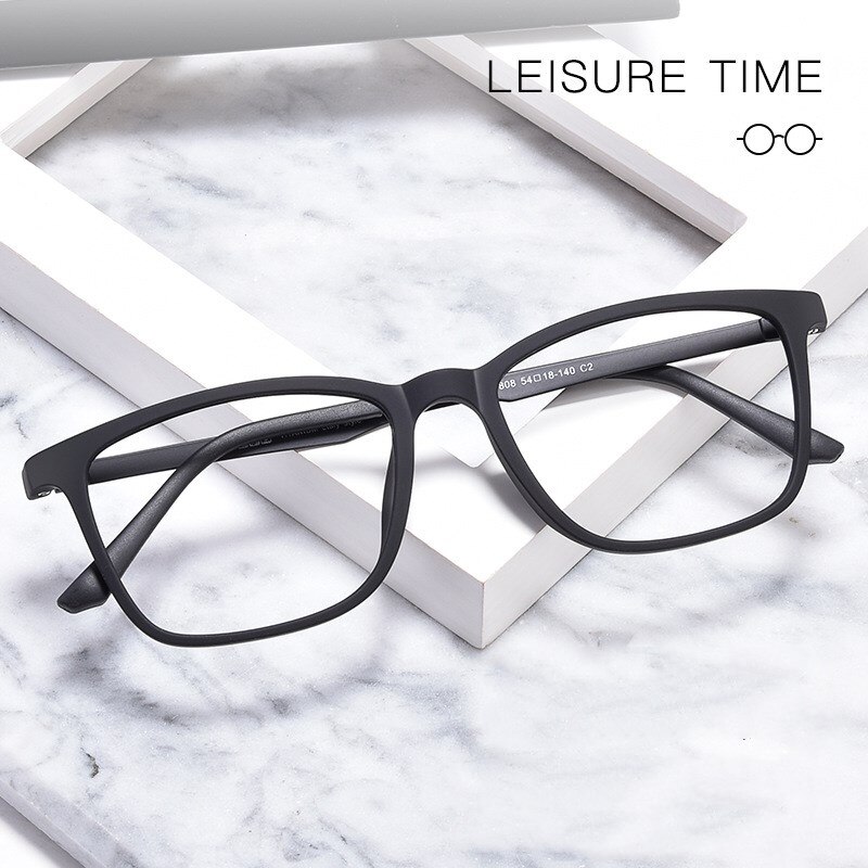 Yimatuili Comfortabele Vierkante Hoge Quali TR90 Eyewear Mannen Ultra Licht Puur Titanium Recept Brillen Frame Optica Y8808