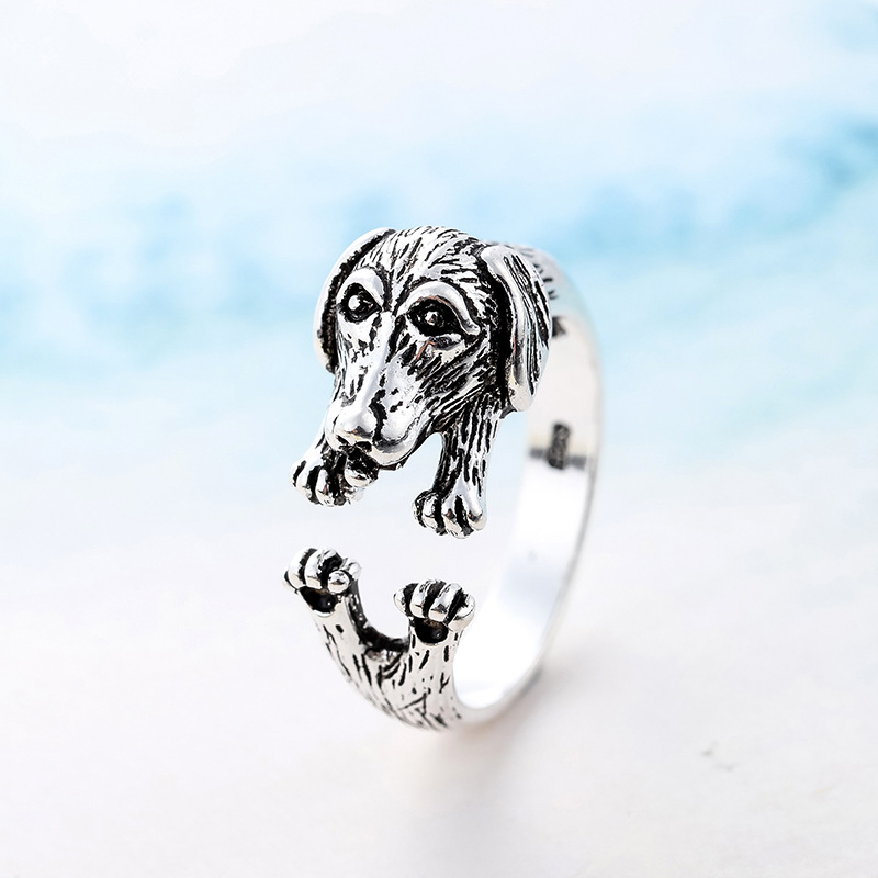 Anello da donna regolabile per cani in argento Sterling 925 gioielli di design di lusso regalo di nozze offerte femminili GaaBou