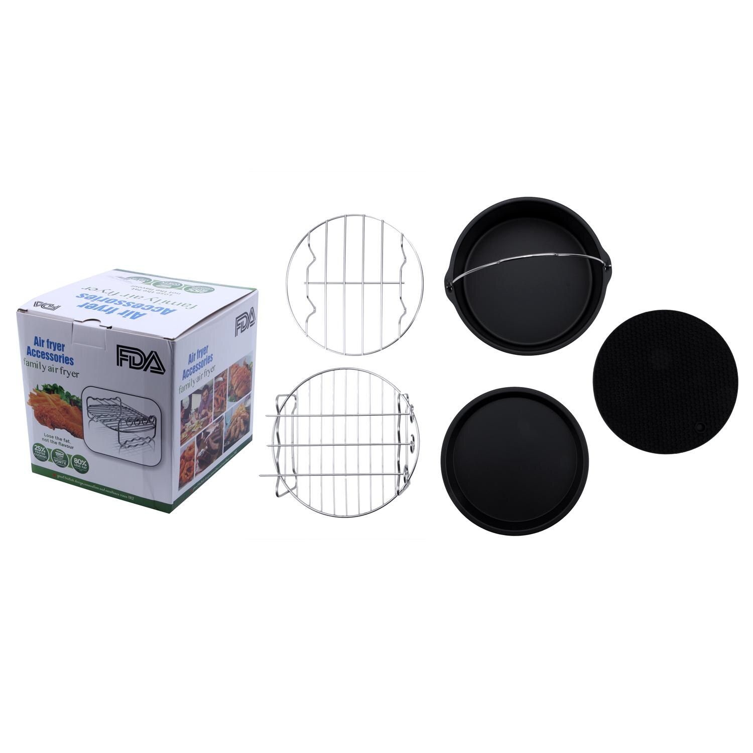 Electric Air Fryer Deep Oven Cooker with Recipe,1300 W, Time and Temperature Display, Touch-Screen Control, Detachable Dishwashe